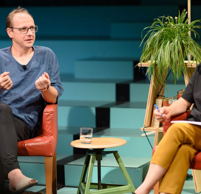 Andreas Koop und Eva Grabher bei der LandStadt LateNight Andreas Koop und Eva Grabher bei der LandStadt LateNight